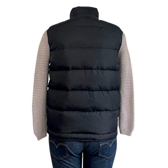 Land's End Black Puffer Vest Jacket - Mens / Boyfriend Vest - 42/44 - Picture 5 of 11